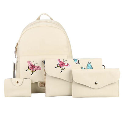 

4pcs 2017 Autumn Butterfly Backpack Fashion Girls School Bag Backpack