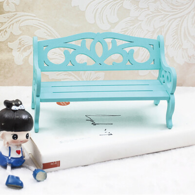 

Siaonvr Dollhouse Miniature Furniture Wooden DIY Bench Chair Kids Play Toy Home Decro