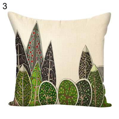 

45x45cm Leaves Square Throw Pillow Case Cushion Cover Home Sofa Bed Car Decor