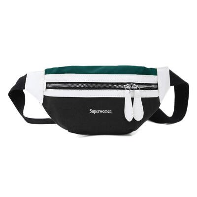 

Hit Color Sports Shoulder Women Waist Fanny Belt Packs Canvas Chest Bags