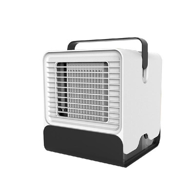 

Mini Portable Air Conditioner Fan USB Desktop Air Cooler Office Dormitory Cooling Mobile Fan with LED Lights