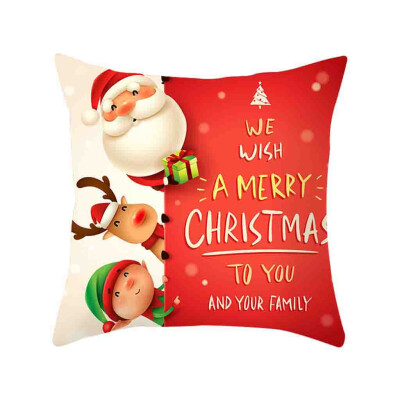 

Tailored Christmas Pillow Cover Decor Pillow Case Sofa Waist Throw Cushion Cover