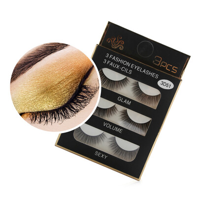 

〖Follure〗1 Box Luxury 3D False Lashes Fluffy Strip Eyelashes Long Natural Party