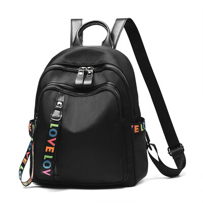 

Soft leather backpack ladies Korean version of the wild tide 2018 new fashion casual simple bag travel backpack leather