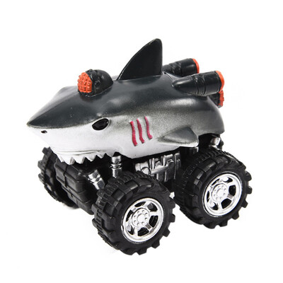 

Tailored Mini Vehicle Animal Pull Back Cars with Big Tire Wheel Creative Gifts for Kids