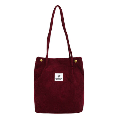 

Casual Large Capacity Corduroy Shopping Shoulder Bag Women Travel Tote Handbag