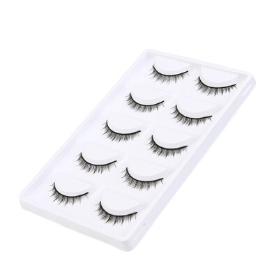 

〖Follure〗Big sale 5 Pair Fashion Natural Handmade Long False Black Eyelashes Makeup