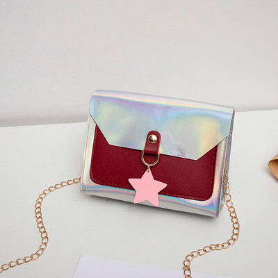 

Tailored Fashion Female Covered Crossbody Bag Coin Purse Mobile Phone Bag Laser Bag