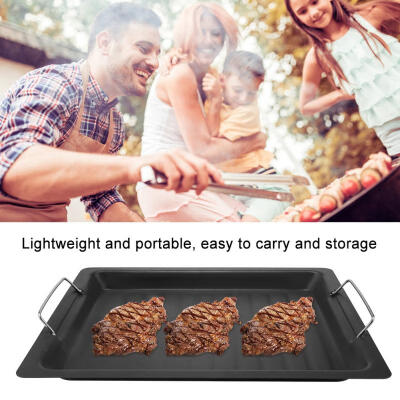 

Greensen Stainless Steel Non-sticky Barbecue Pan Frying Pot Grilling Plate Cookware