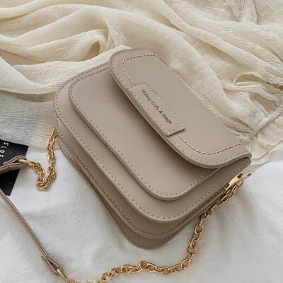 

On ins the new small bag girl 2019 new Korean version fashion texture 100 letters single shoulder oblique satchel bag