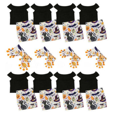 

Halloween 3pcs Toddler Kid Baby Girl Clothes T Shirt Top Floral Dress Outfit Set