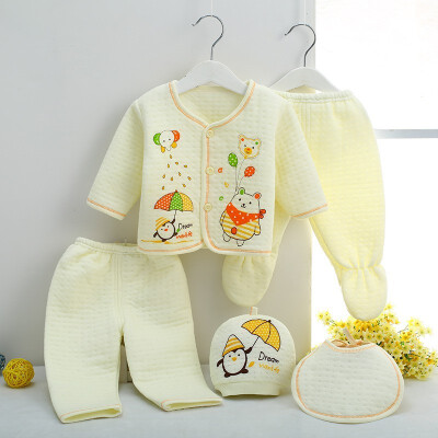 

New Infants Newborn Baby High Quality Cotton Thermal Underwear Set Kids Clothes 0-3 Months