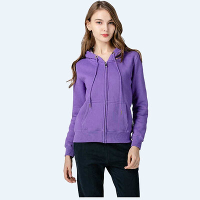 

Spring&autumn womens new sports pure color casual cardigan zipper thin sweater womens Hoodie