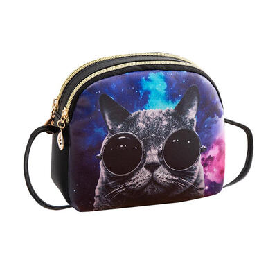

Women Shoulder Bags Cartoon Print Handbags Messenger Bag Cute Zipper Tote