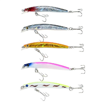

Lixada 5PCS 03-09m Diving Minnow Fishing Lures 5g 80mm Artificial Bait Hard Fishing Lure Set Wobbler Bait with 6 Hooks