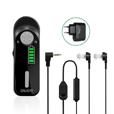 

AXON C-06 Rechargeable Digital Hearing Aid Personal Sound Amplifier Hearing Assistance Device Noise Reduction with Headphones 8 Ea