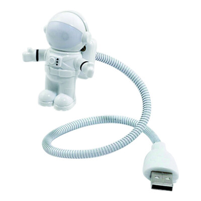 

Mini Flexible USB White Astronaut Tube LED Night Light DC 5V Bulb For Laptop Notebook PC Reading Children Gift Home Decoration