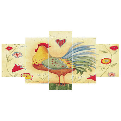 

5pcs 5D DIY Full Drill Diamond Painting Rooster Embroidery Mosaic Craft Kit