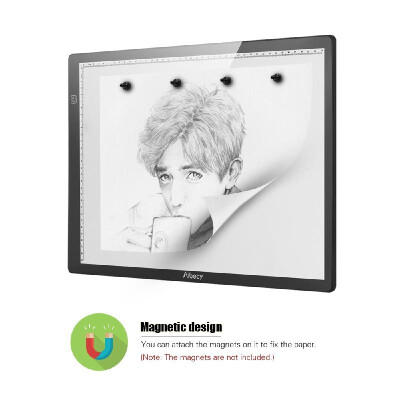 

Aibecy Magnetic A3 LED Tracing Light Box Ultra-thin Stepless Dimmable Brightness Artcraft Light Table Pad Board with Scale USB Pow