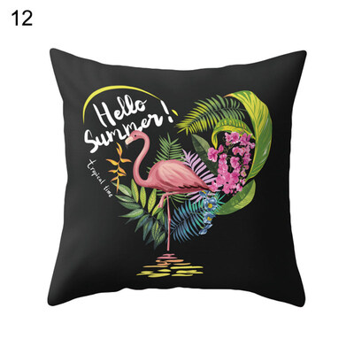 

Flower Letter Tiger Flamingo Pillow Case Cushion Cover Sofa Bed Car Cafe Decor