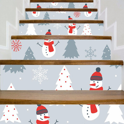 

Gobestart Christmas Decoration Stair Stickers Christmas Stairs Stickers Wall Stickers