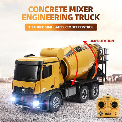 

HUINA 1574 114 24G Concrete Mixer Engineering Truck Light Construction Vehicle Toys for Children