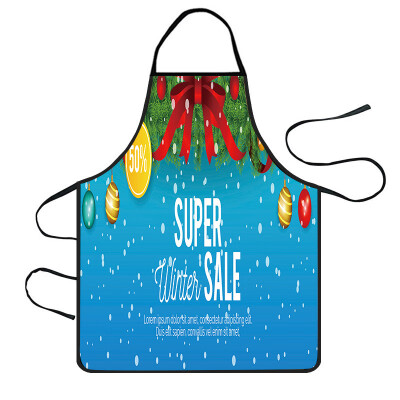 

Tailored Christmas Decoration Waterproof Apron Kitchen Aprons Dinner Party Apron