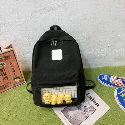 

Ins wind bag female Korean version of high school junior high school junior high school junior high school girl transparent Mori h