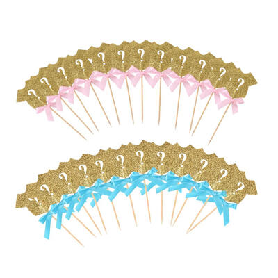 

24pcs Glitter Clothes Cupcake Toppers Baby Shower Birthday Party Food Decor