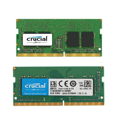 

Crucial 4GB Single DDR4 2666MTs PC4-17000 CL15 12V SODIMM 260-Pin Memory for Laptop Notebook CT4G4SFS8213