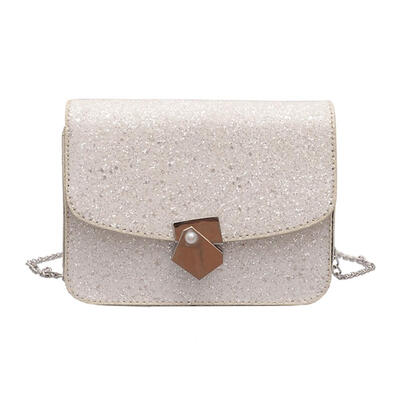 

Solid Color Casual Women PU Leather Shoulder Bag Flap Chain Messenger Bags