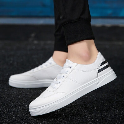 

2019 new summer mens shoes trend Korean version of mens tide shoes summer canvas casual shoes small white shoes shoes
