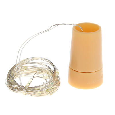 

2m656ft 20 LED Copper Wire String Stopper Bottle Light Outdoor Decor Lamp