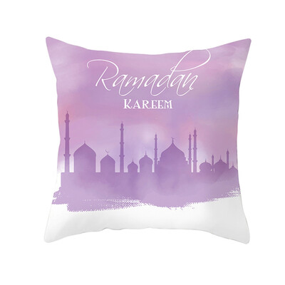 

〖Follure〗Muslim Ramadan Pattern Polyester Cushion Cover Pillow Case Home Decor