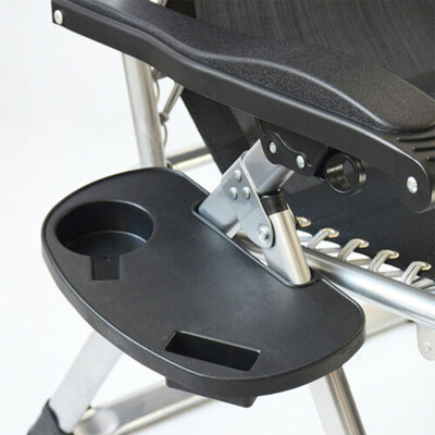 

Folding Reclining Chair Clip on Side Table Cup Drink Holder Garden Lounger Tray