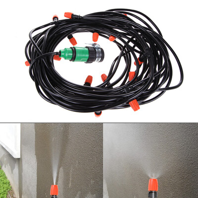 

20M Watering Flower Sprinkler Home Garden Greenhouse Spray Cool Nozzle Set