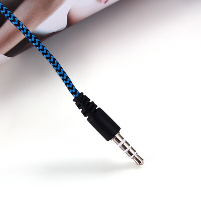 

35mm Wired Headphone In-Ear Headset Stereo Music Smart Phone Earphone Earpiece In-line Control Hands-free with Microphone Purple