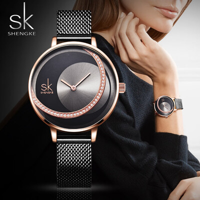 

SK Fashion Luxury Brand Women Quartz Watch Creative Thin Ladies Wrist Watch For Montre Femme 2019 Female Clock relogio feminino