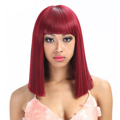 

Noble Synthetic Wig 613 Short Wig Straight 14 Inch Blonde Wig Cosplay Hair Synthetic Lace Front Wig