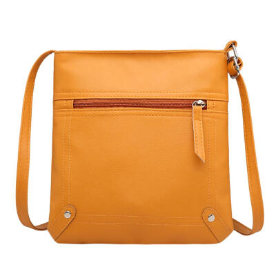 

Solid Color Shoulder Messenger Handbags Women Leather Casual Crossbody Bags