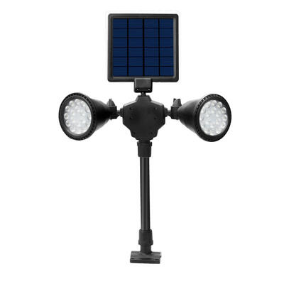 

Oasismall Solar Lawn Lamp In-Ground Lights Dual Head PIR Motion Sensor Wall Light Outdoor Spotlight