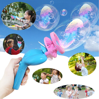 

YIWULAFunny Summer Magic Bubble Blower Machine Bubble Maker Mini Fan Kids Outdoor Toys