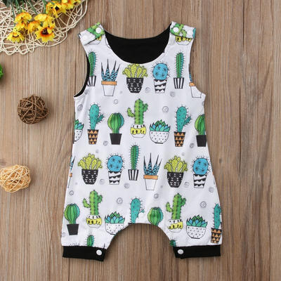 

Newborn Baby Boys Girls Floral Vest Romper Jumpsuit Casual Clothes Outfits Summer