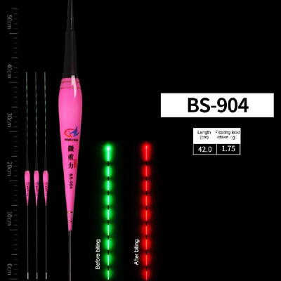 

Intelligent alarm bite hook color electronic drift luminous drift microgravity induction night fishing float fishing gear buoy who