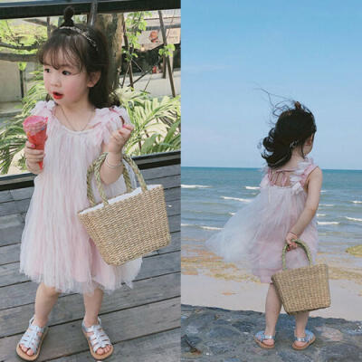 

Lovely Toddler Kids Baby Girl Tulle Summer Casual Princess Dress Dresses Clothes