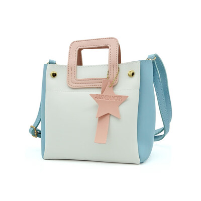 

Fashion Design Women Pannelled Color Cross Body Bag Sweet Lady Stars Composite Totes Handbag Female Patchwork Small Shoulder Bag