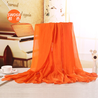 

2017 spring&summer new solid color silk scarf sunscreen beach towel shawl Taobao hot silk silk scarf wholesale