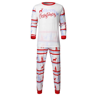 

Toponeto Christmas Man Daddy Letter Deer Printed TopPants Xmas Family Clothes Pajamas