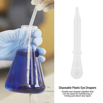 

Greensen 100 PCS Disposable Plastic Pipette Eye Droppers Transfer Liquids Mix Airbrush Paint