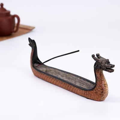 

Greensen Ornaments Dragon Incense Stick Holder Resin Burner Hand Carving CenserBurner Holder Carving Censer